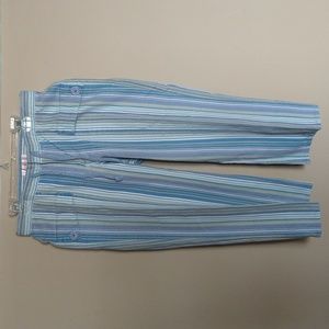 Exhilaration size 7 striped capris